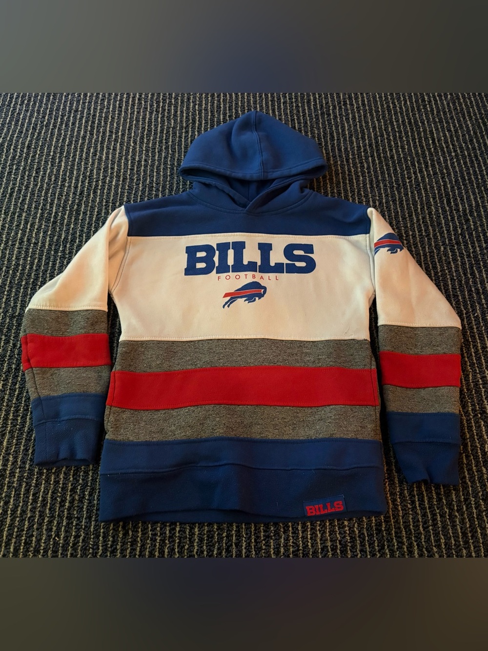 NFL Team Apparel Buffalo Bills Youth Medium 10-12 hooded Sweatshirt
